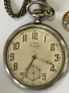 ‘Ancer Bouquet’ zilveren zakhorloge – Zwitserland, 1915 – 1925